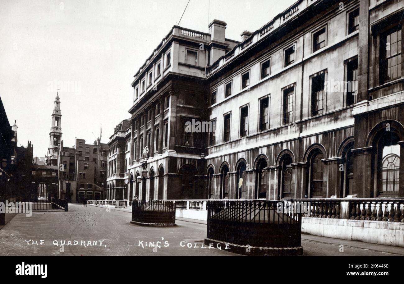 The Quadrant - King's College, London Stock Photo