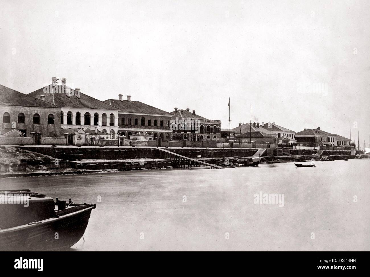 The Bund Hankow (Hankou) China, c.1880's Stock Photo - Alamy