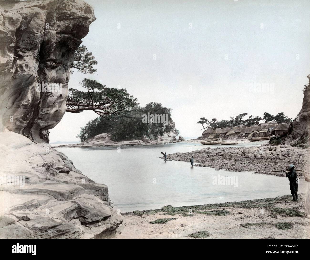 Awaji Island, Seto Inland Sea, Japan, c.1880's Vintage late 19th century photograph Stock Photo