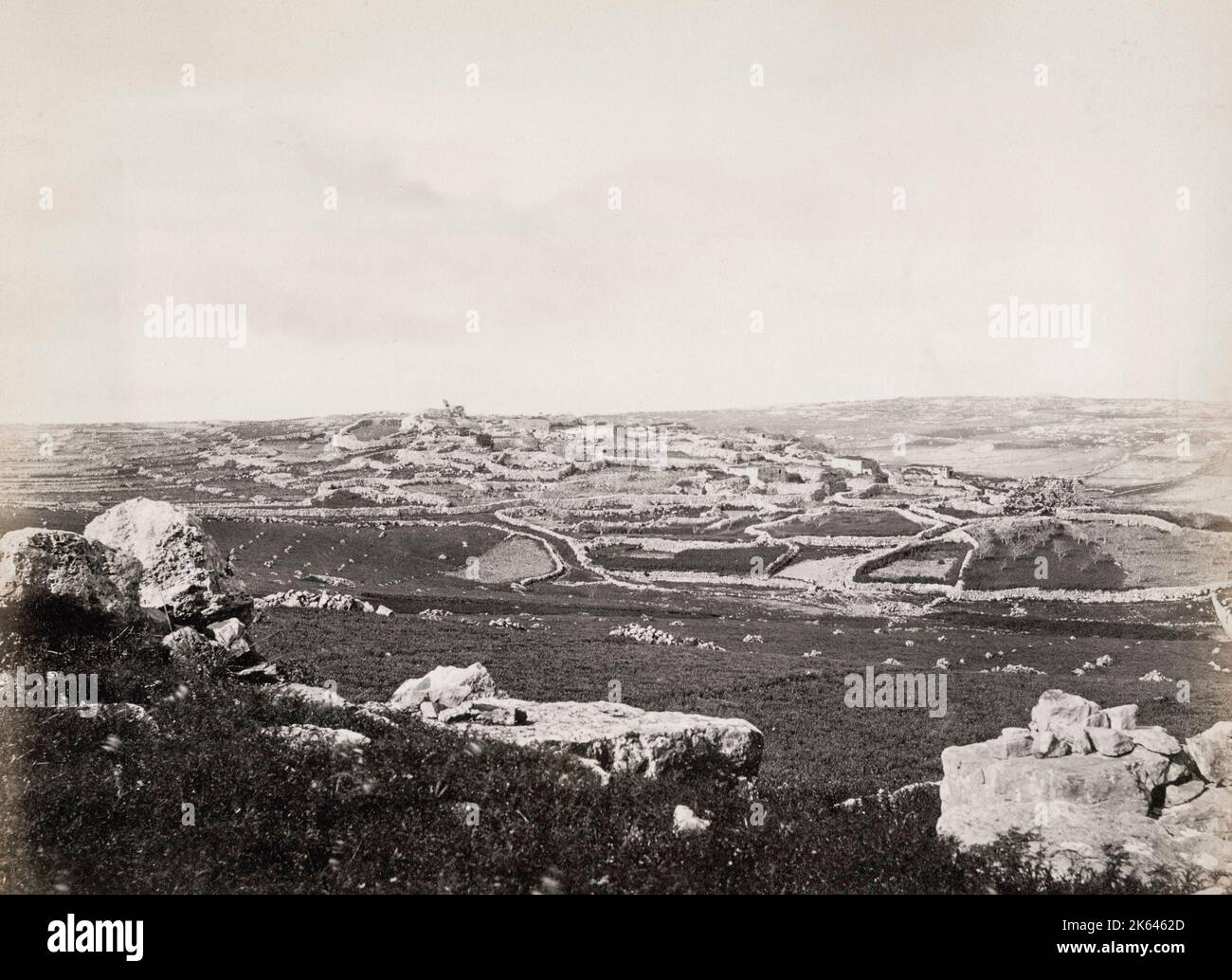 Vintage 19th Century Photograph - Village Of Bethel, Palestine, Holy ...