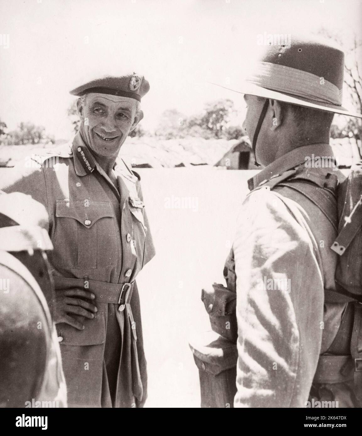 1940s East Africa - General Sir William Platt GOC East Africa Corps Photograph by a British army recruitment officer stationed in East Africa and the Middle East during World War II Stock Photo