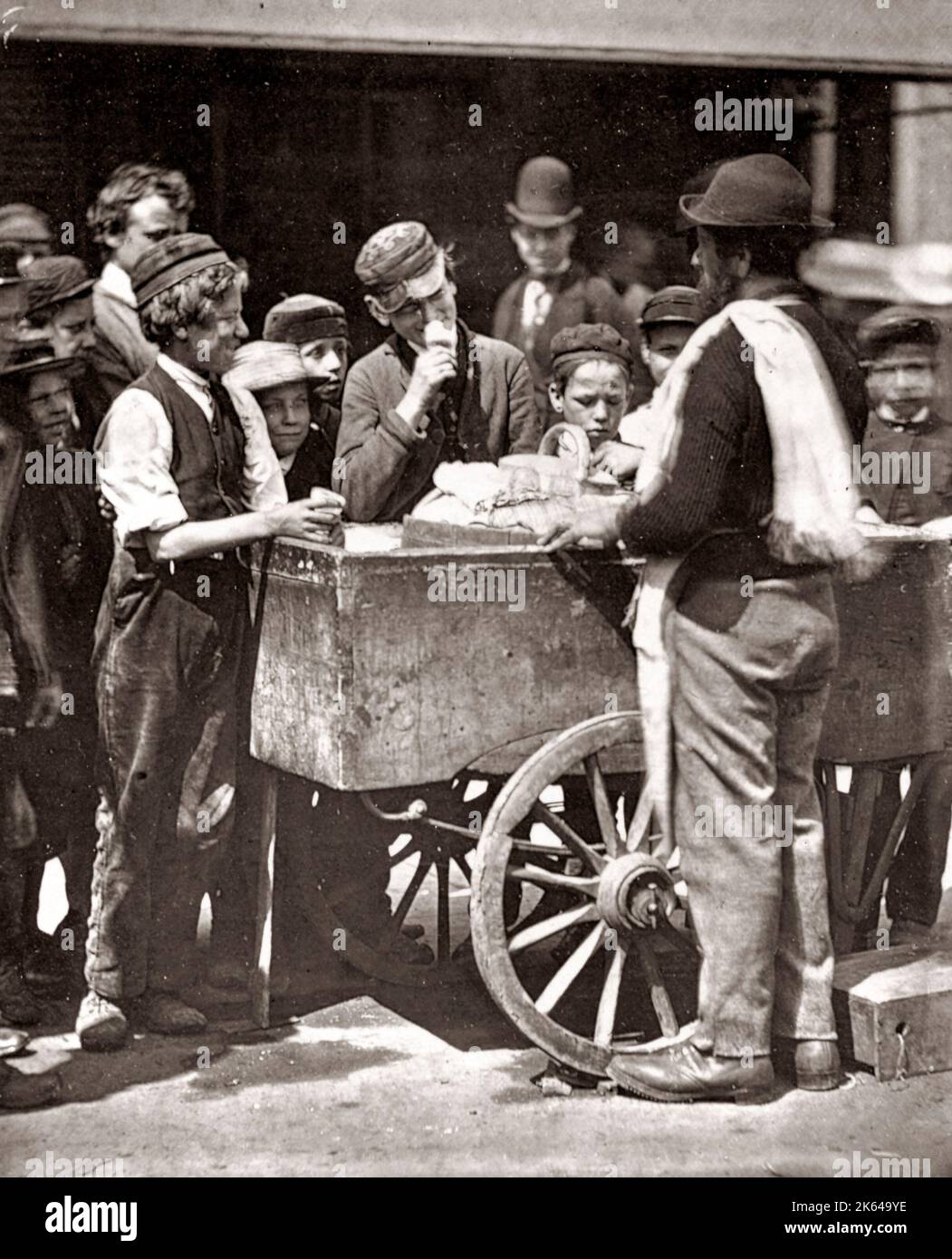 Ice cream cart 1890s hi-res stock photography and images - Alamy