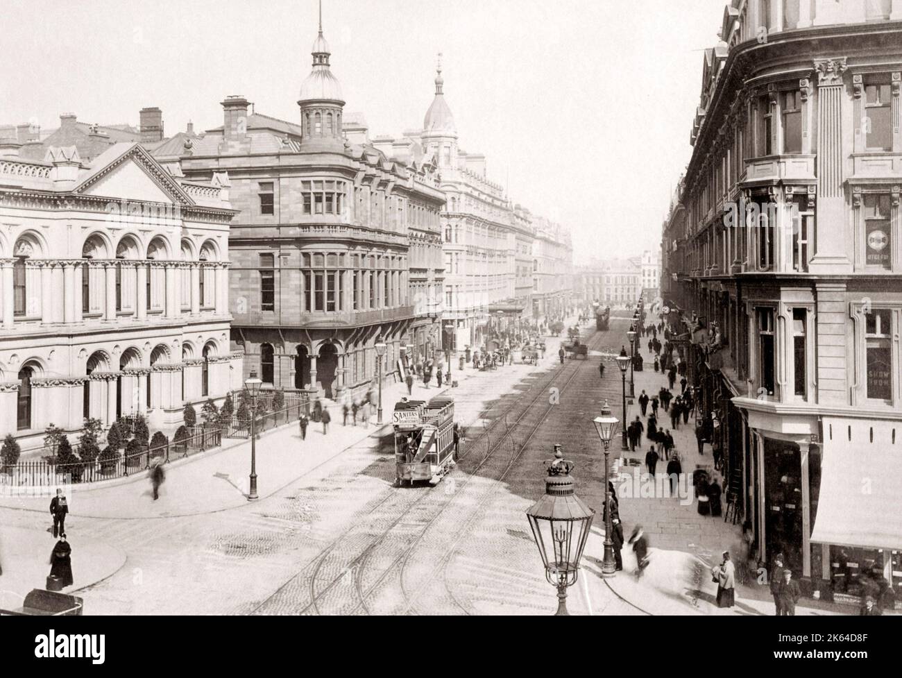 Royal Avenue, Belfast, Northern Ireland, c.1890 Stock Photo Alamy