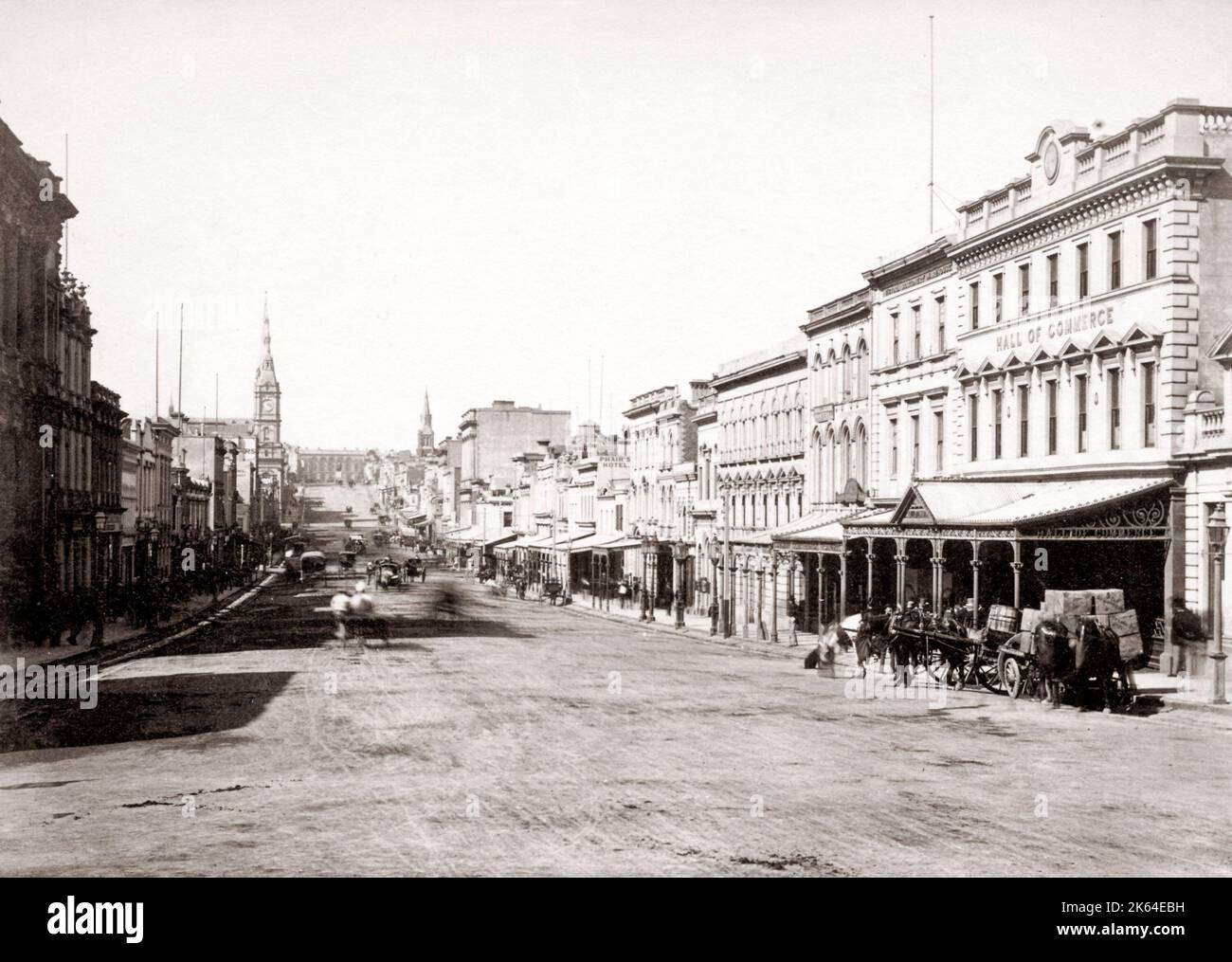 circa 1900's, A view of Collins Street, Melbourne, Victoria, looking  News Photo - Getty Images