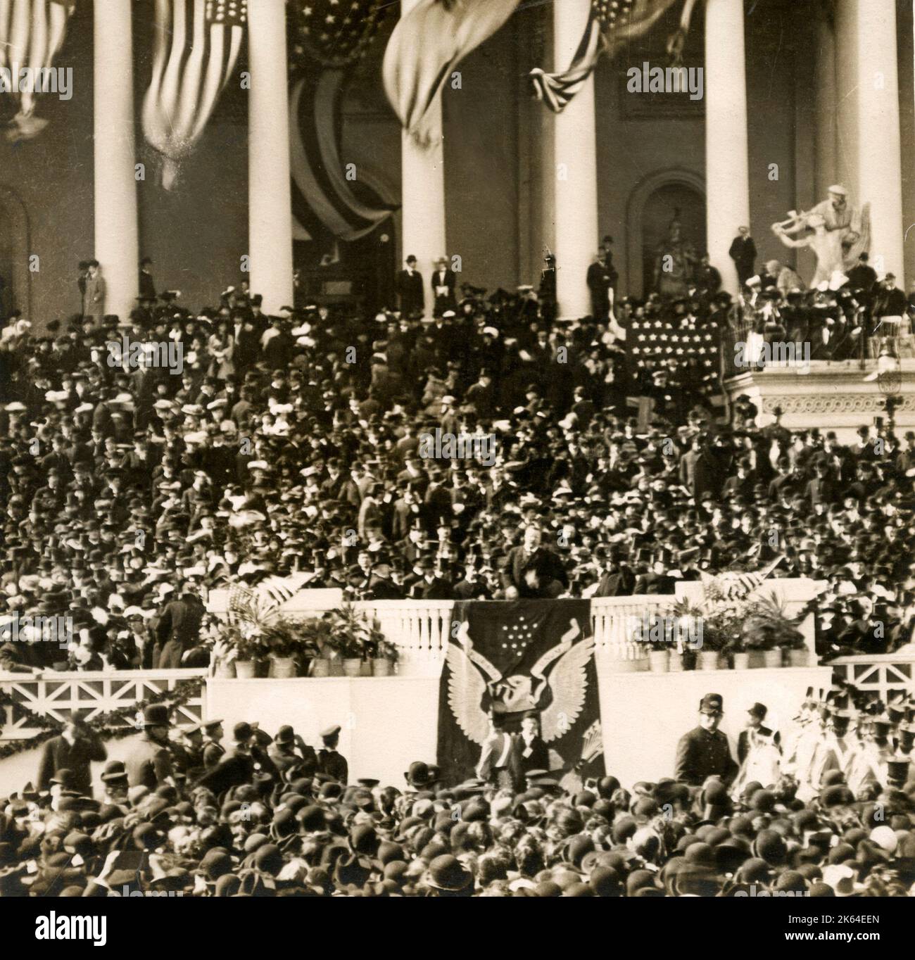 The second inauguration of Theodore Roosevelt as President of the United States, took place on Saturday, March 4, 1905 Stock Photo