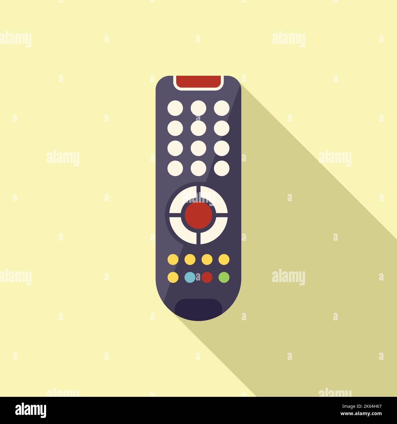 Air conditioner remote control icon flat vector. Business center ...