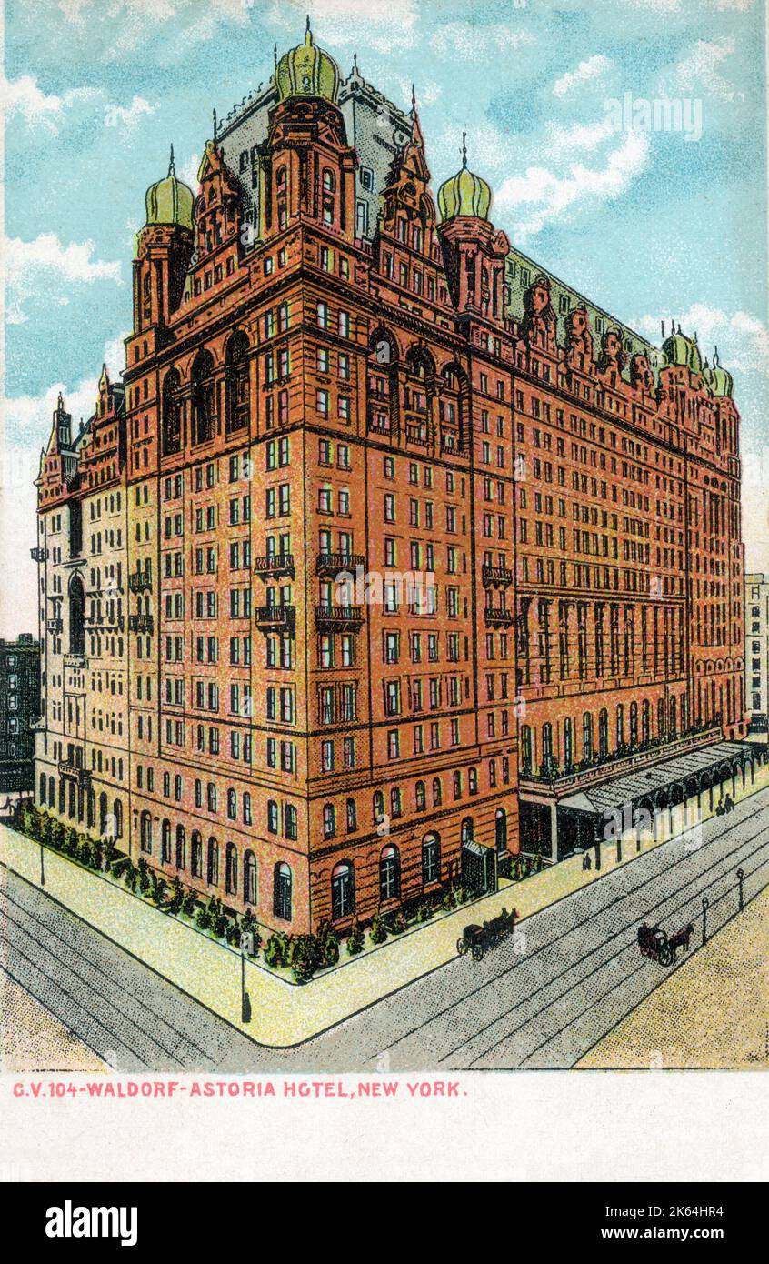 Waldorf Astoria Hotel, New York City, USA Stock Photo - Alamy