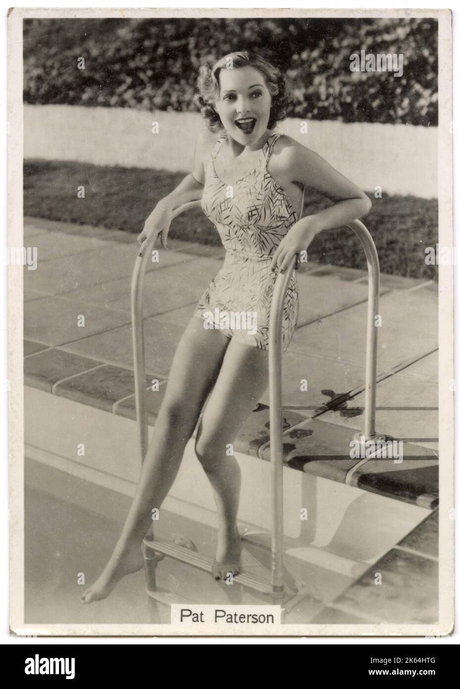 Pat Paterson, English film actress      Date: 1939 Stock Photo