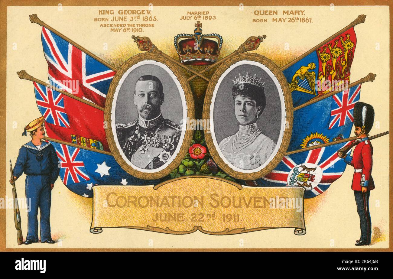 Coronation of king george v and queen mary hi-res stock photography and ...