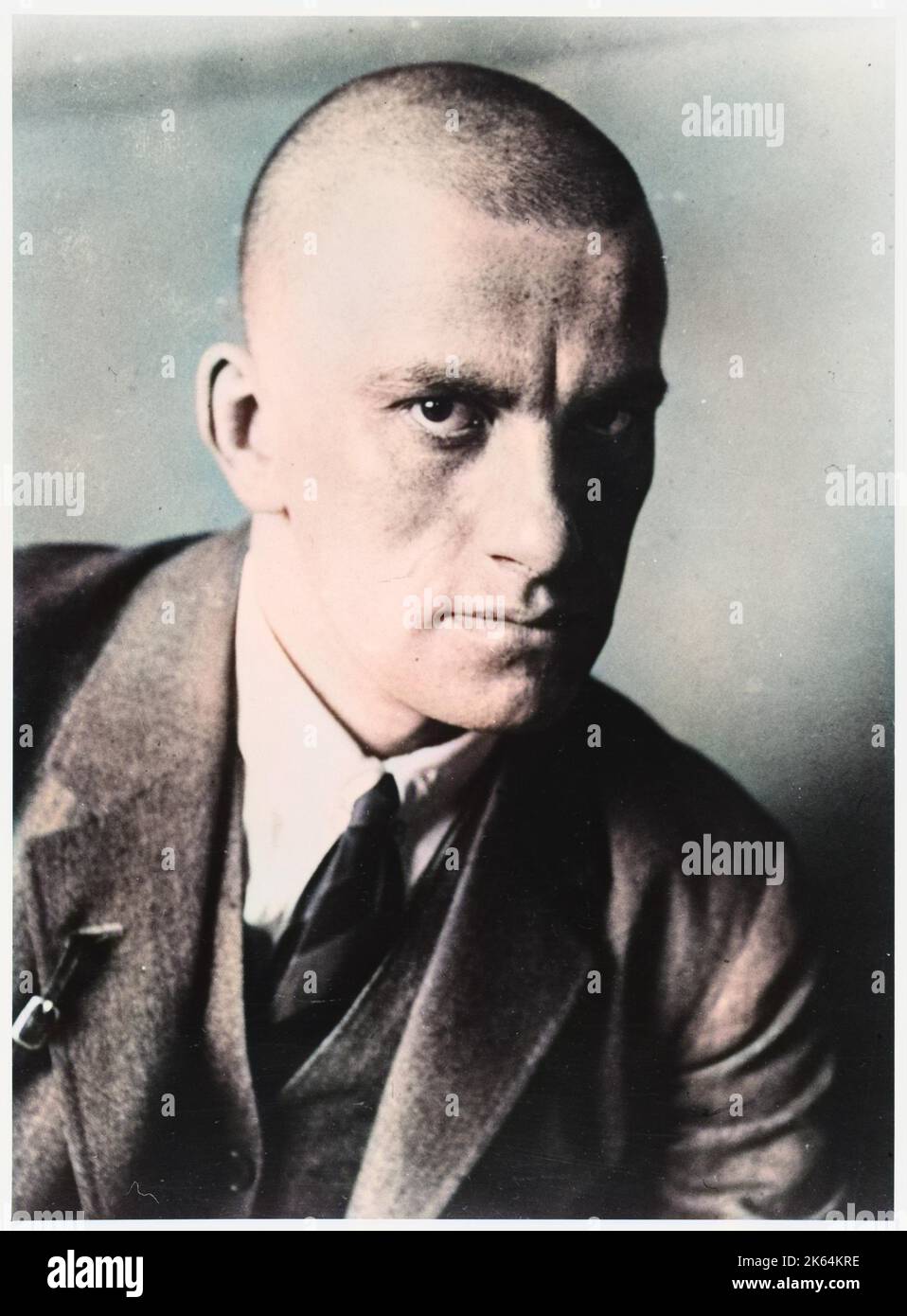 VLADIMIR MAYAKOVSKY - Russian poet and supporter of the Communist party in Russia (this photograph is dated 1927)     Date: 1893 - 1930 Stock Photo
