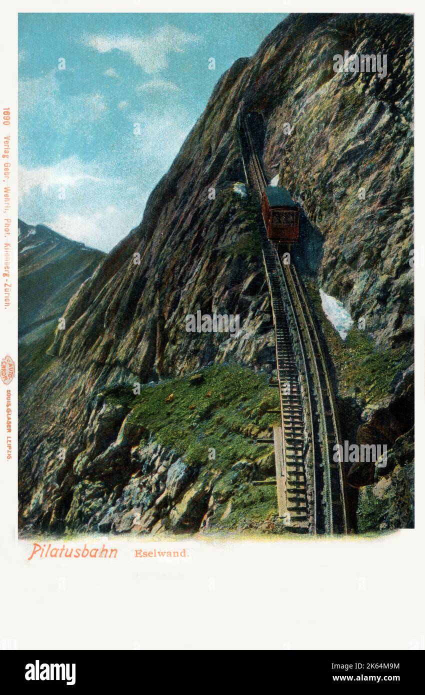 The Pilatus Railway (Pilatusbahn, PB) a mountain railway in