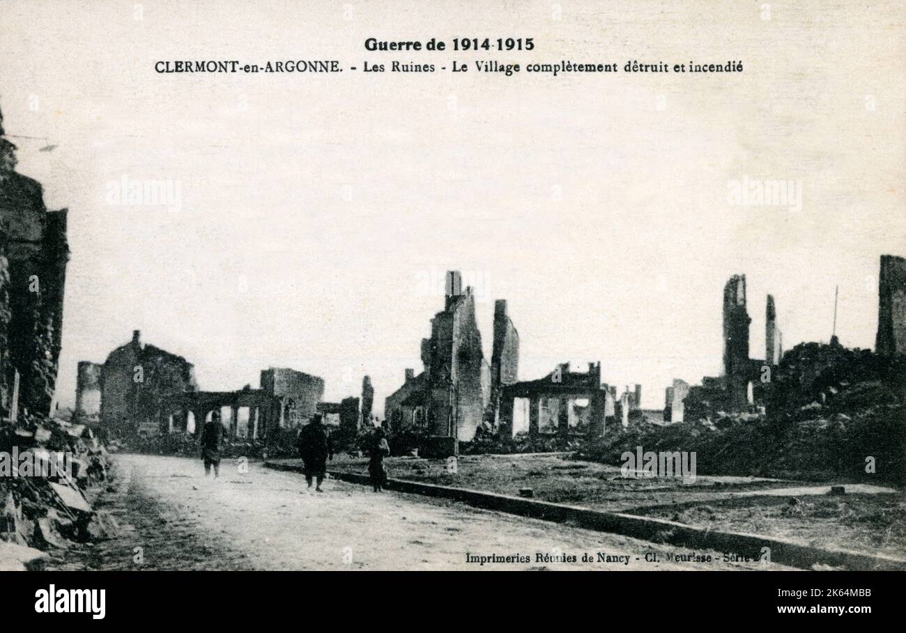 Le cimetière de Clermont – Commune de Clermont en Argonne