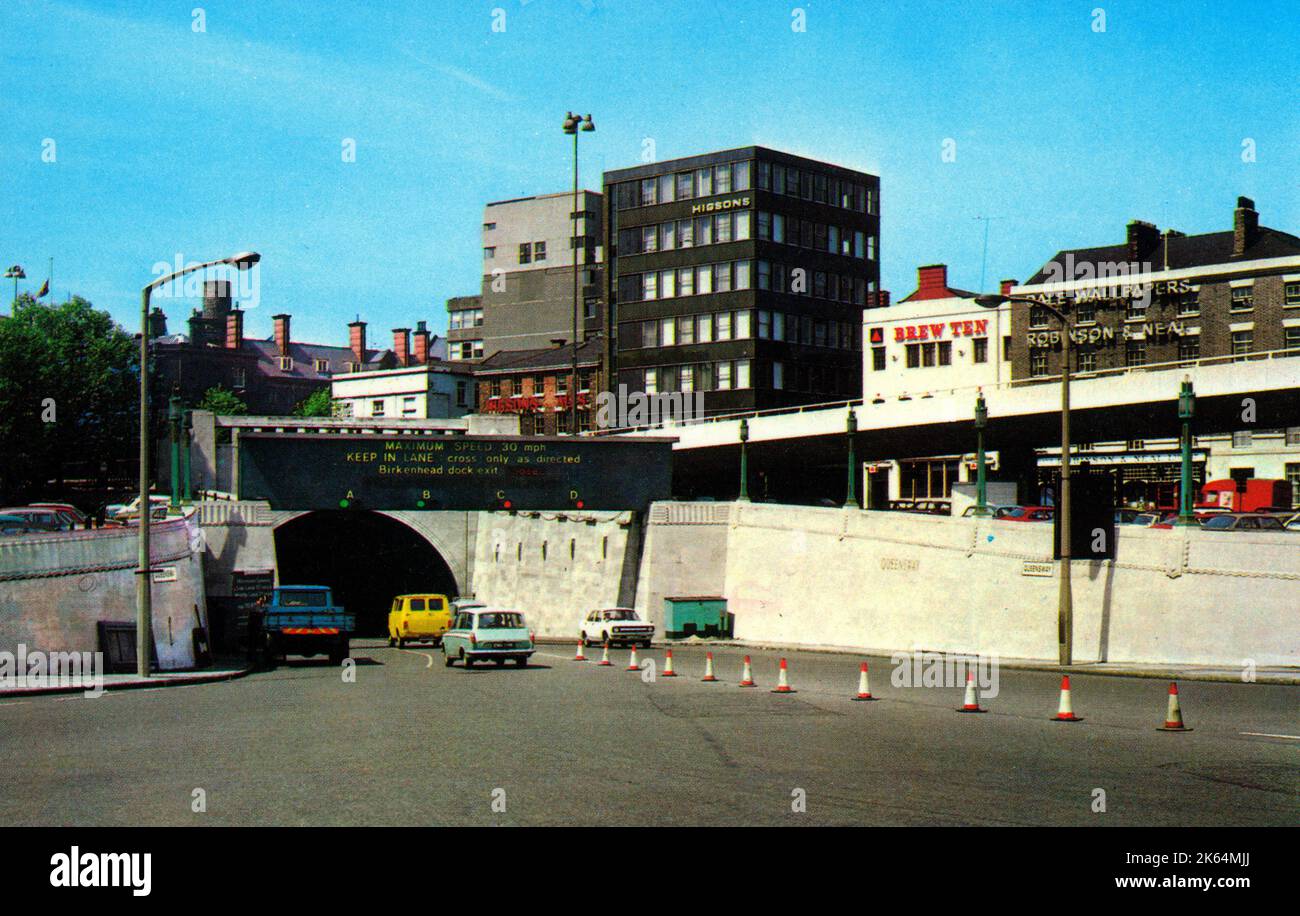 Liverpool, Merseyside The Queensway (Birkenhead) Mersey Tunnel