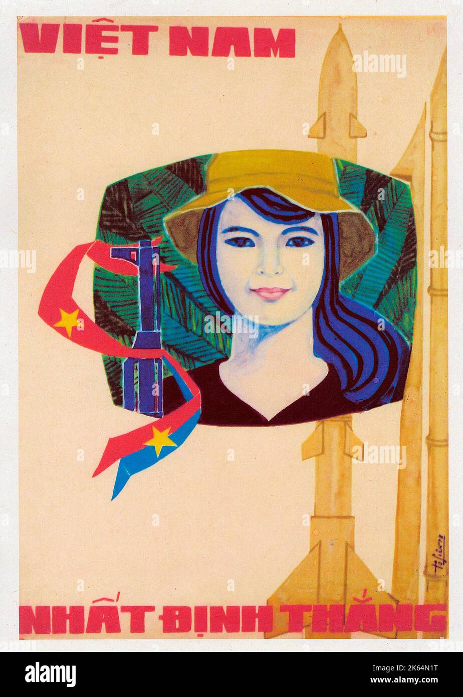 Vietnamese Patriotic Poster 'Certain Victory' An Honest Freedom