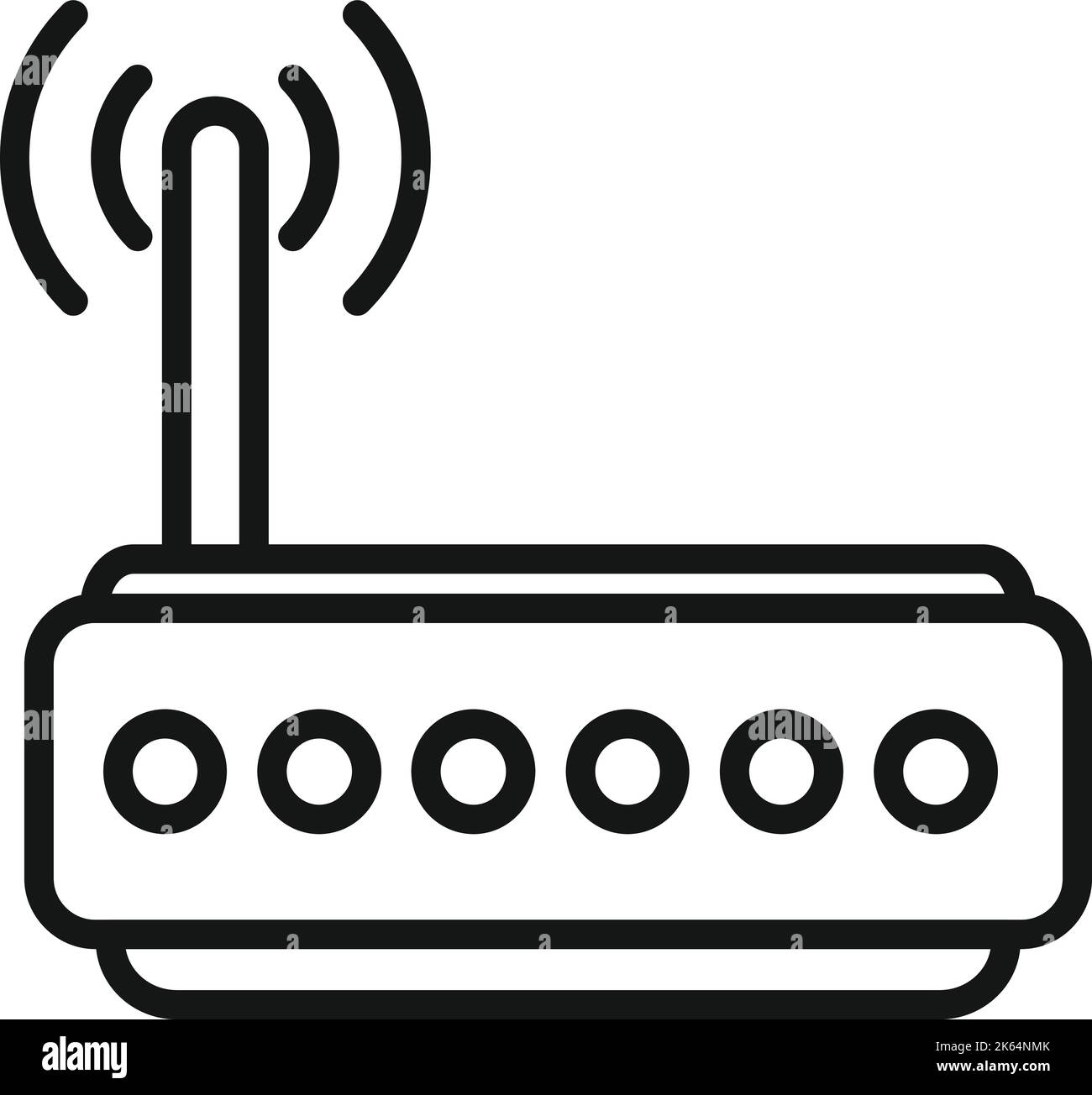 Communication router icon outline vector. Web online. Internet media ...