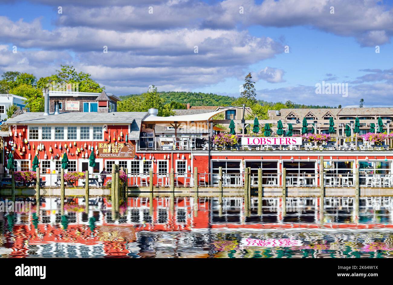 BAR HARBOR, MAINE - September 1, 2022: Bar Harbor, on the coast of ...