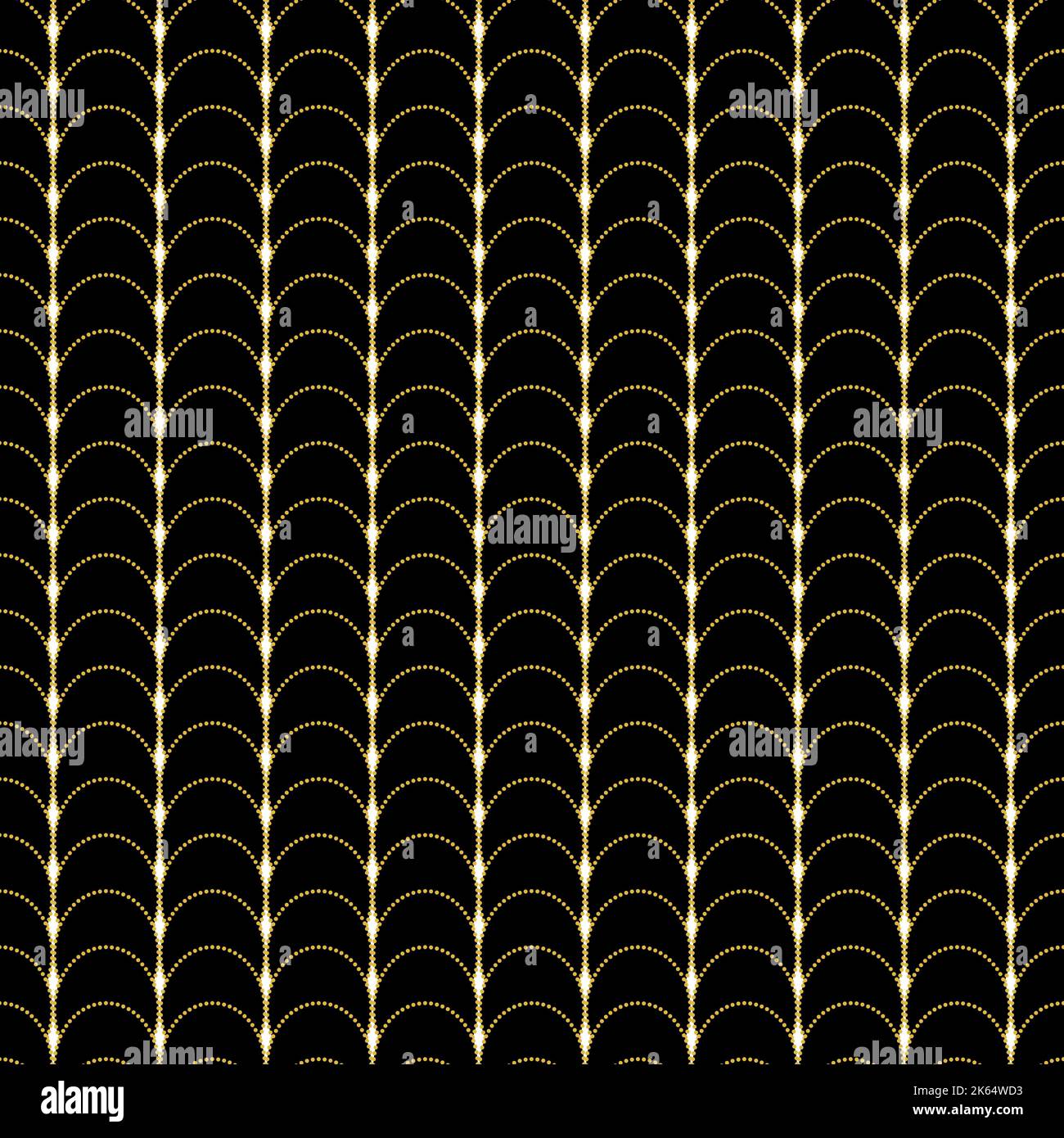 Art Deco Gold Geometric Pattern Stock Vector