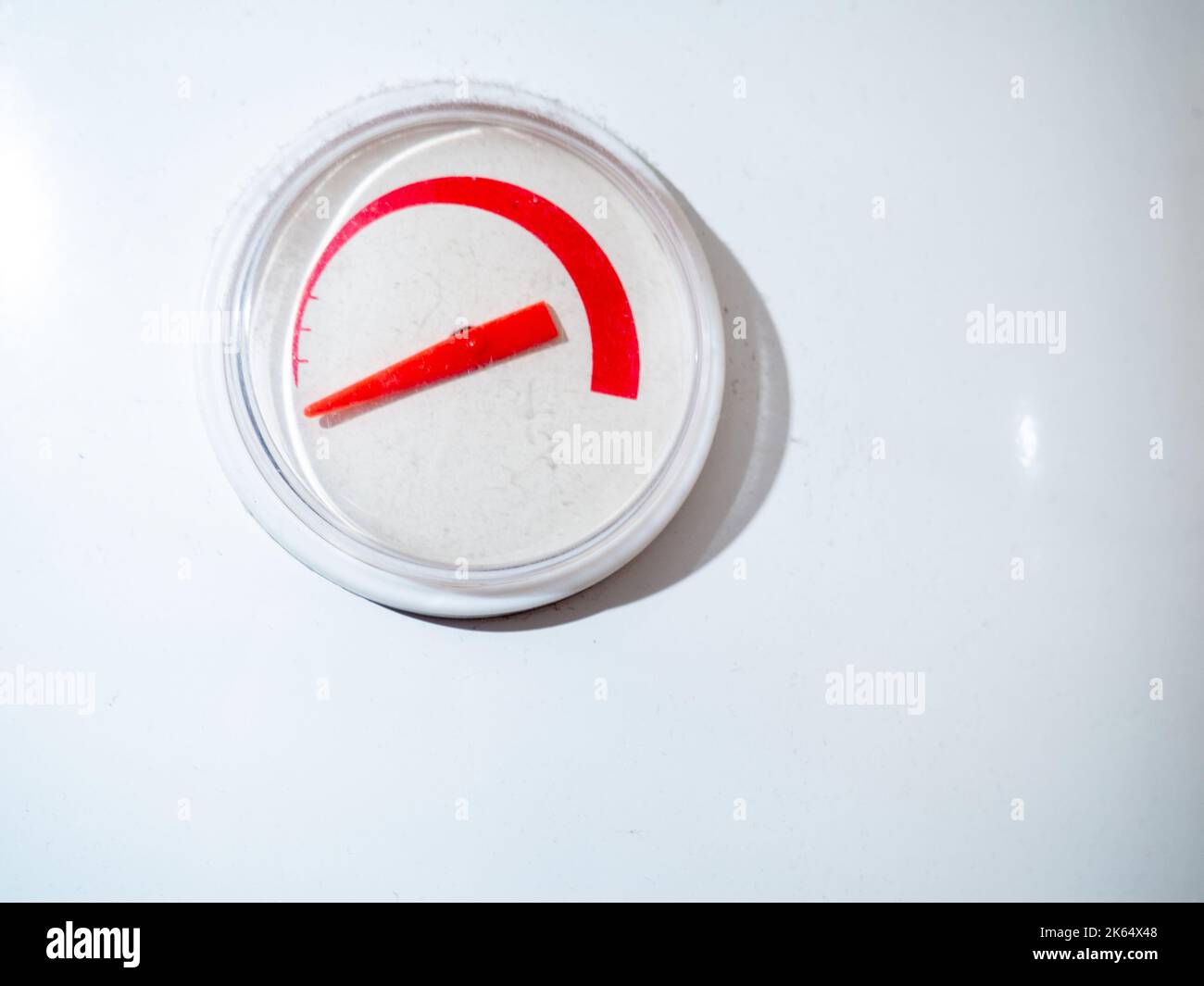 Titanium sensor. The dial on the water heater. Appliance in the