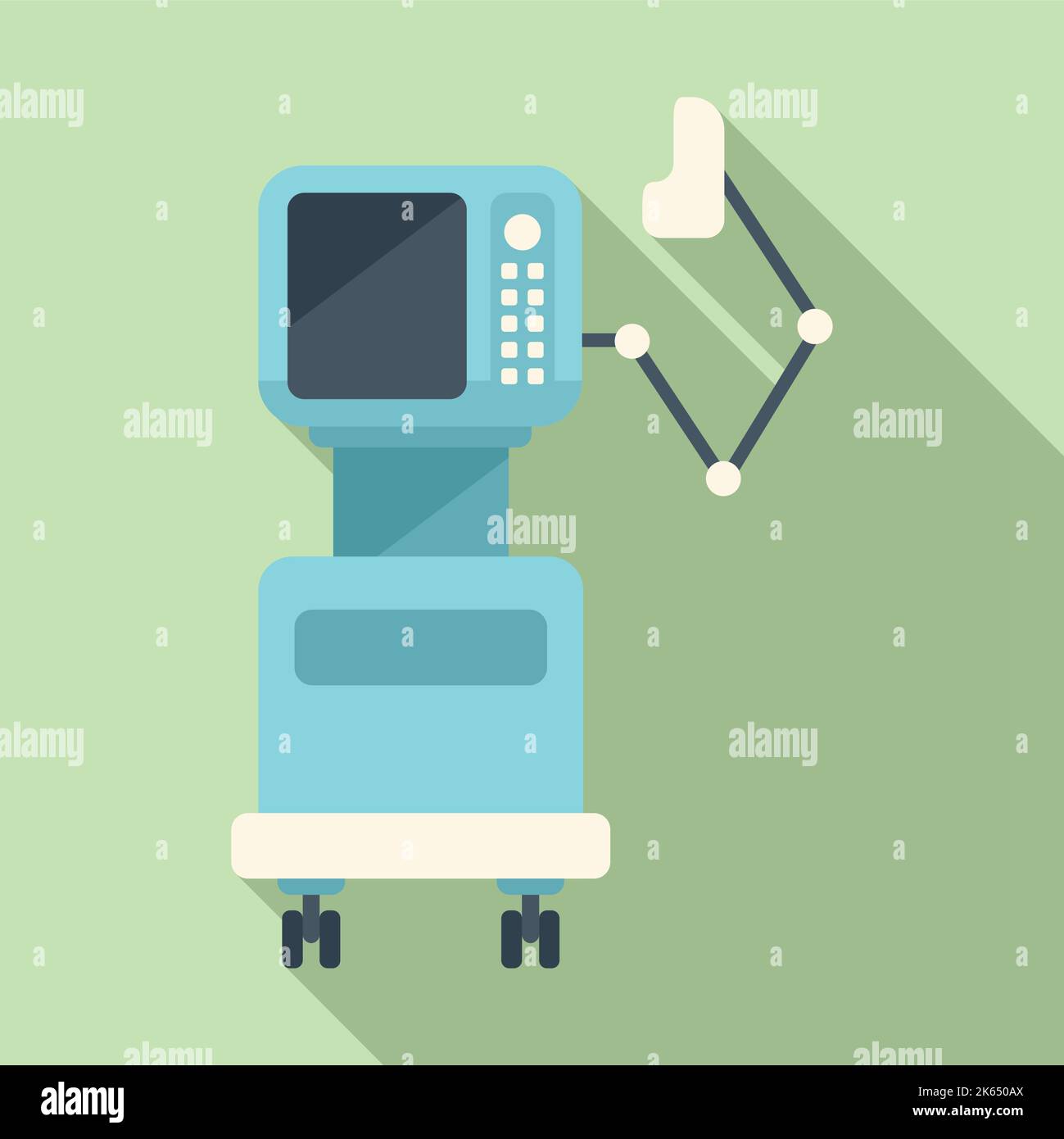 Mechanical ventilator coma patient Stock Vector Images - Alamy