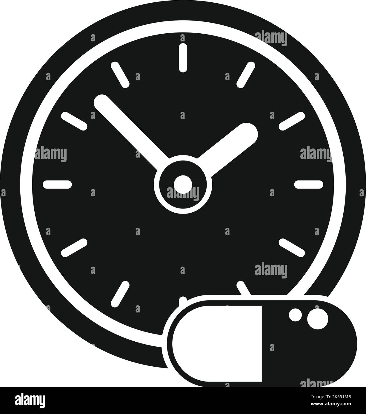Pill hour time icon simple vector. Family doctor. Medicine child Stock ...