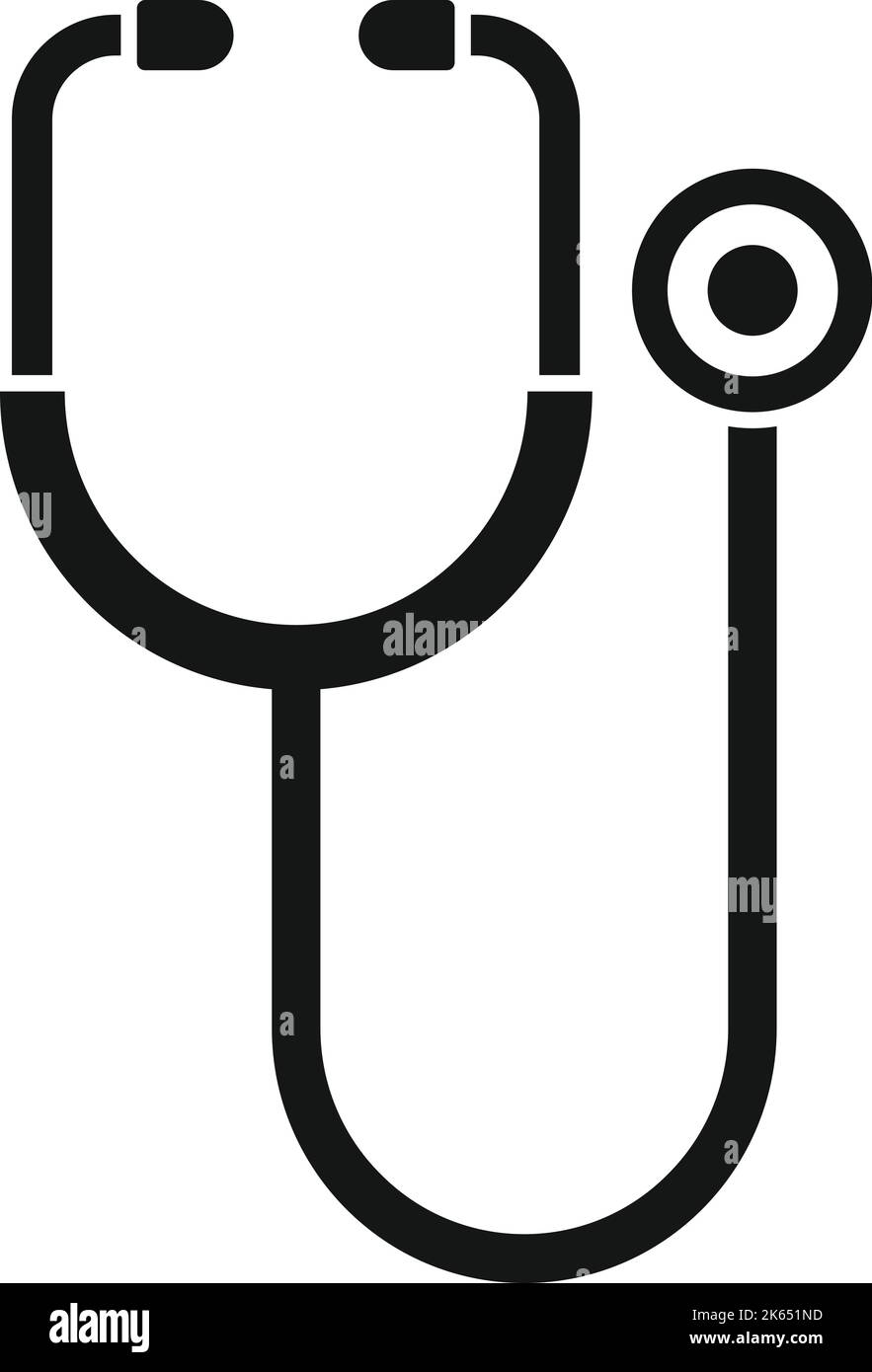 Doctor stethoscope icon simple vector. Family health. Online medicine