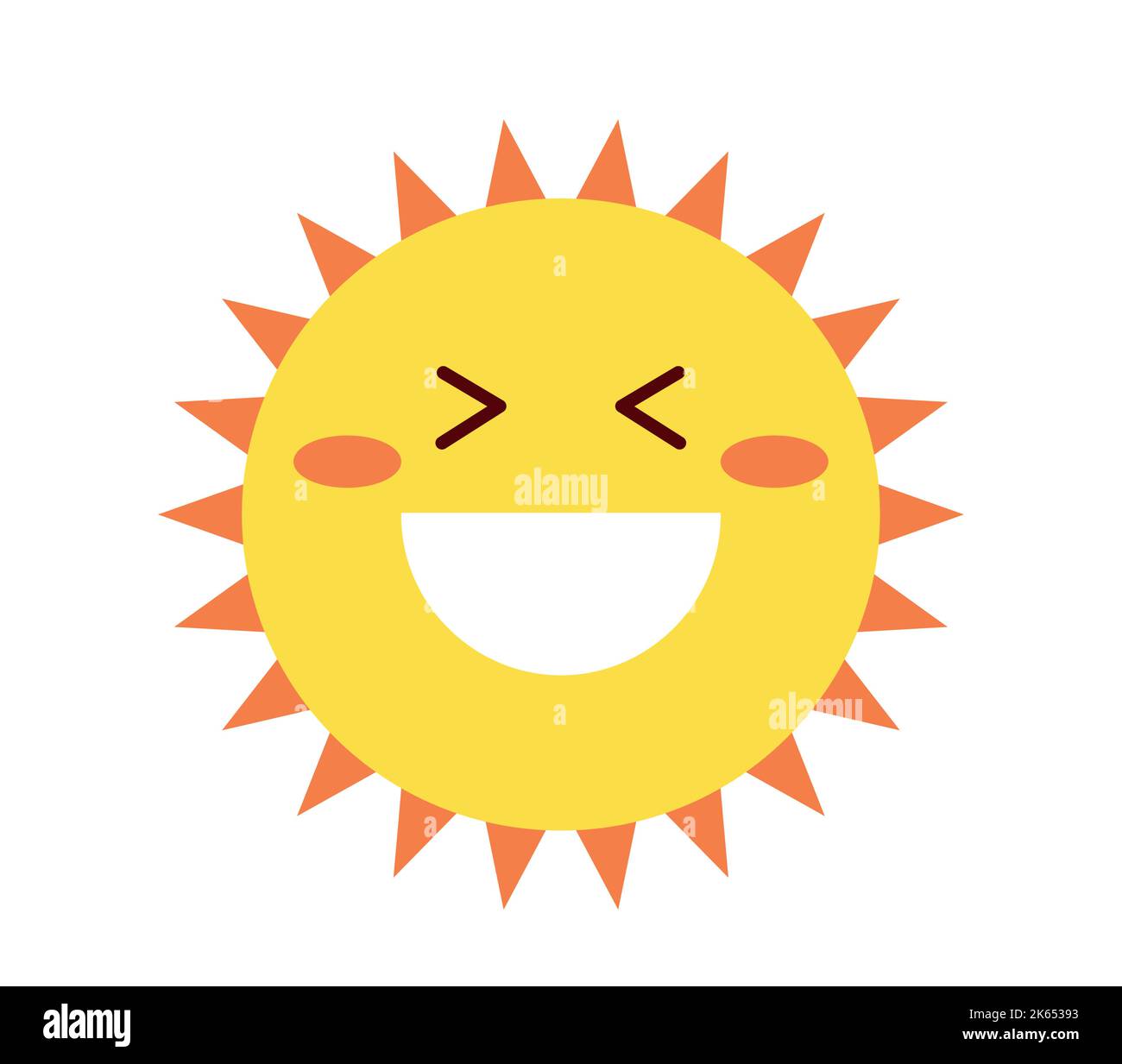 Happy sun icon Stock Vector Image & Art - Alamy