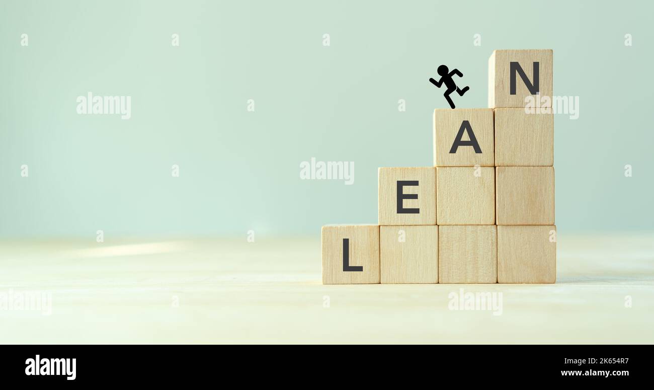 Lean thinking concept. Cost reduction concept. Business process