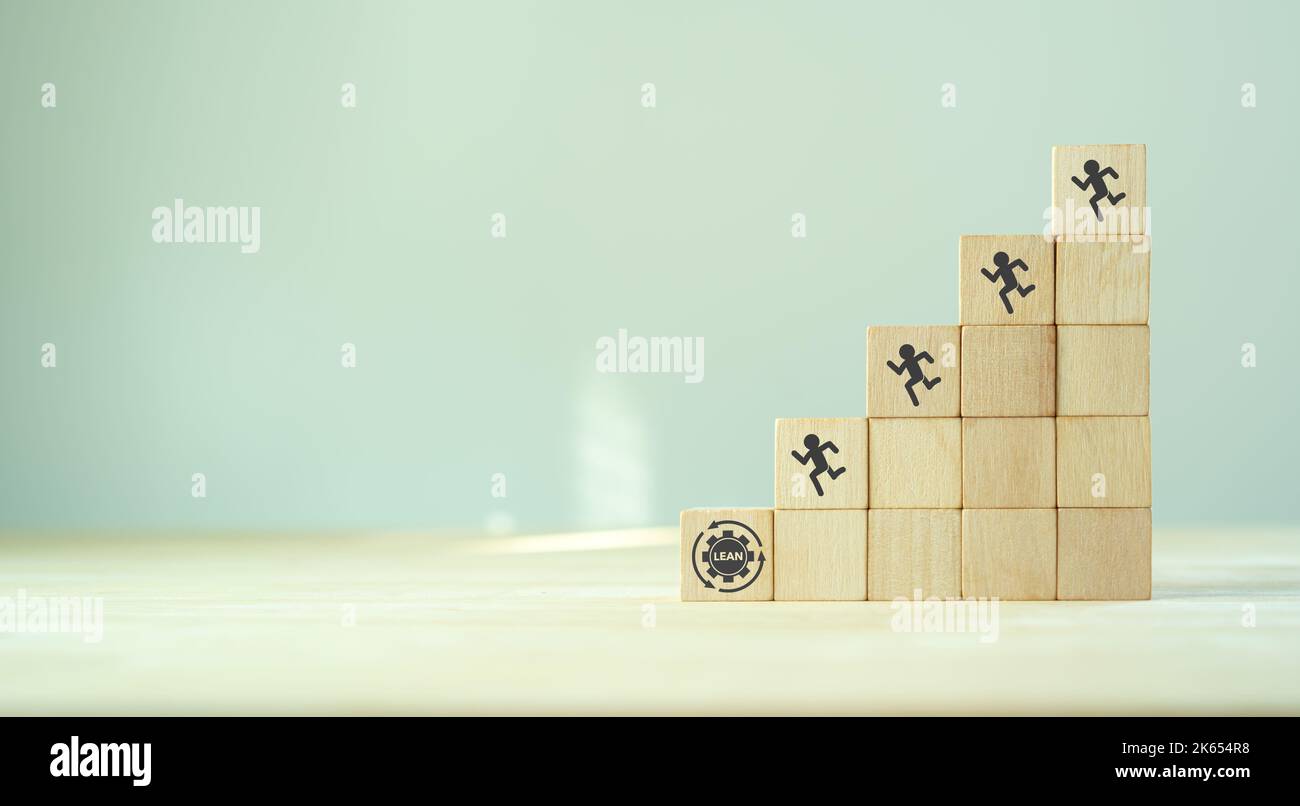 Lean thinking concept. Cost reduction concept. Business process