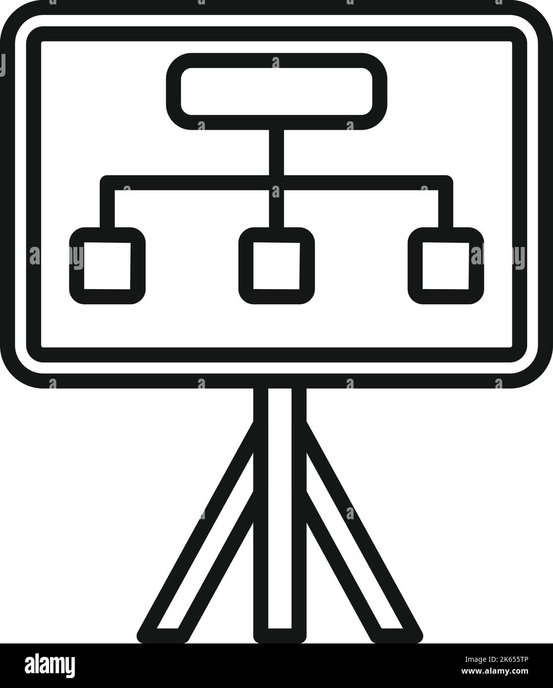 Solution banner icon outline vector. Business problem. Idea work Stock Vector