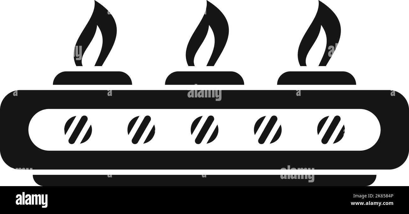 Steam stove icon simple vector. Cooking gas. Portable oven Stock Vector