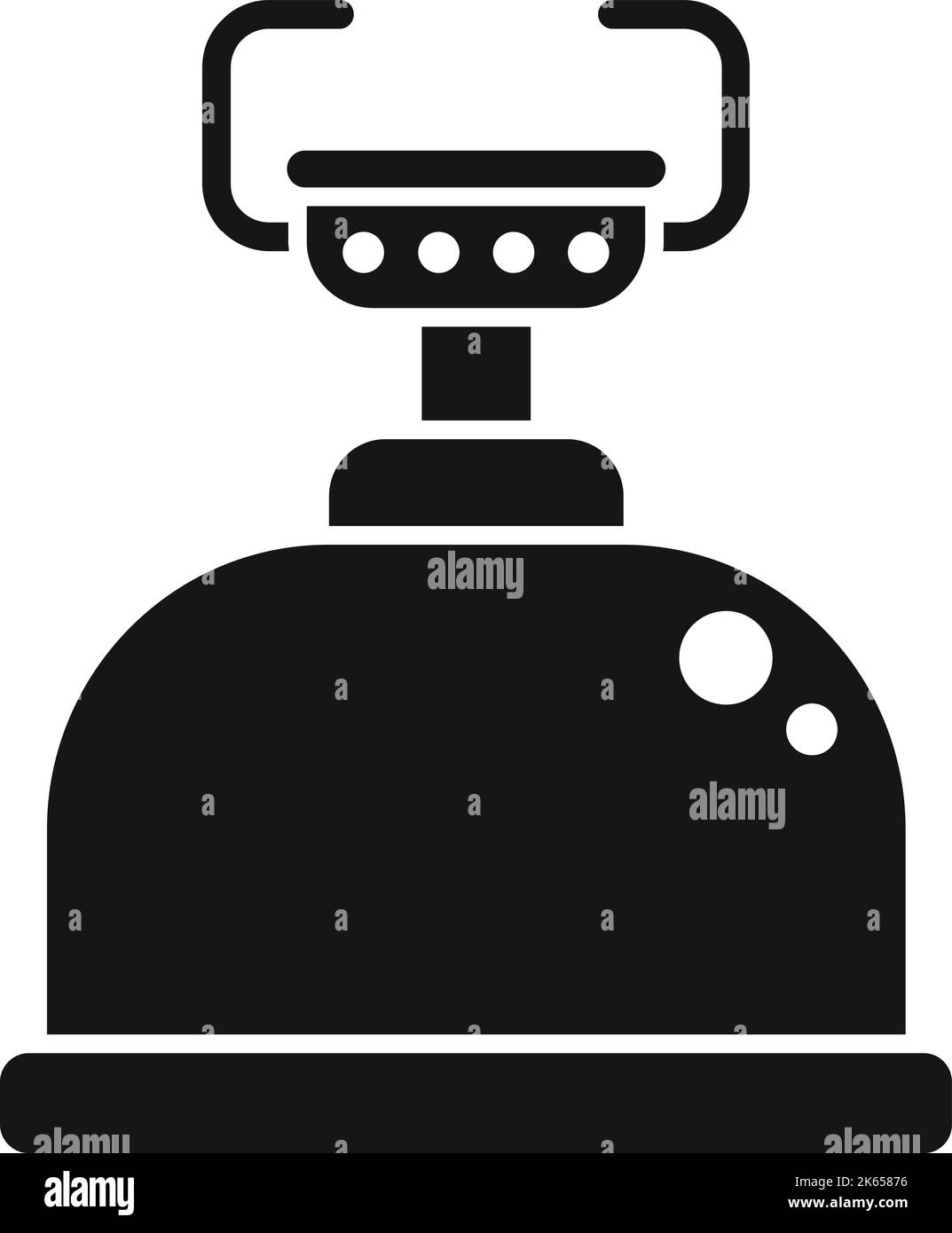 Boil stove icon simple vector. Cooking pot. Portable burner Stock Vector