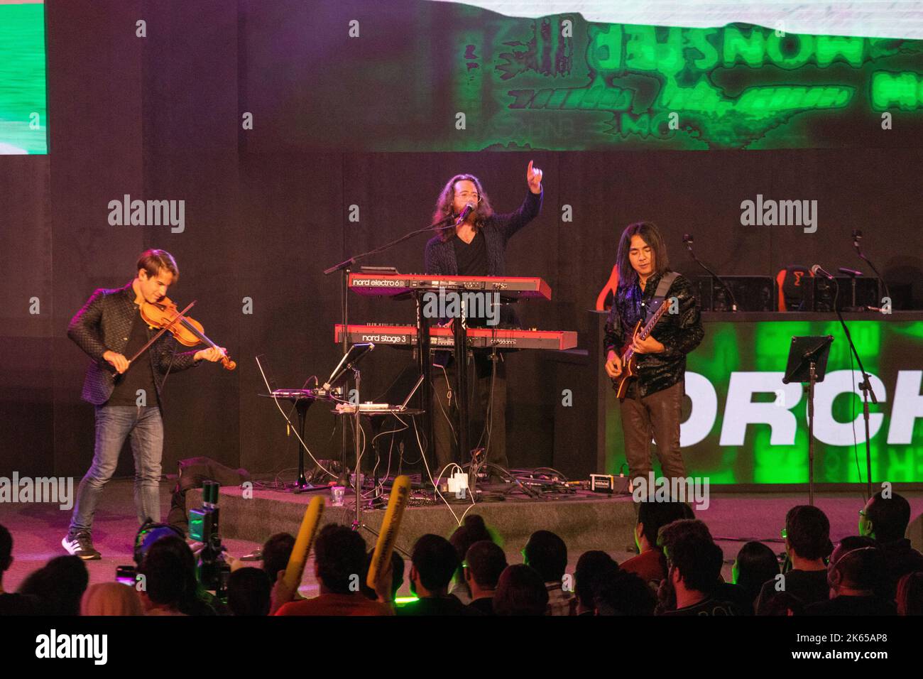 Sao Paulo, Sao Paulo, Brasil. 11th Oct, 2022. (INT) Video Game Orchestra band performs at Brasil