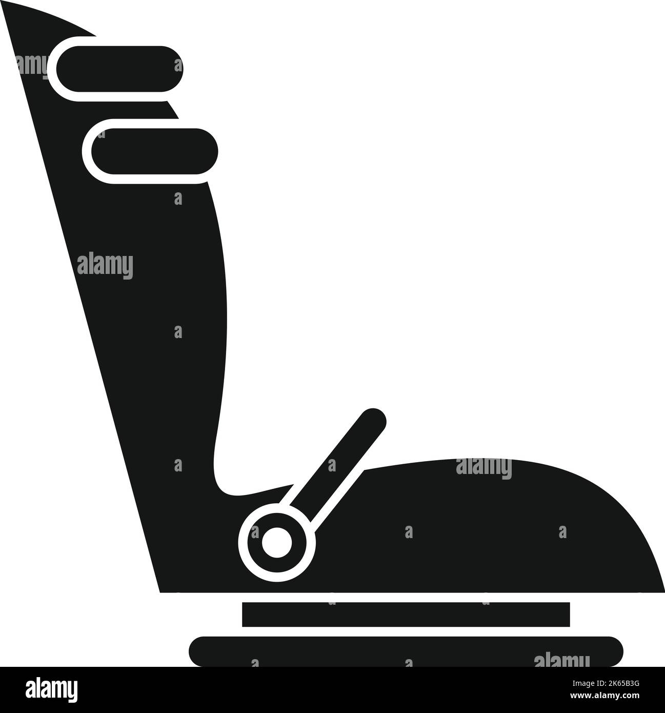 Bicycle child seat icon simple vector. Bike family. Ride cycle Stock