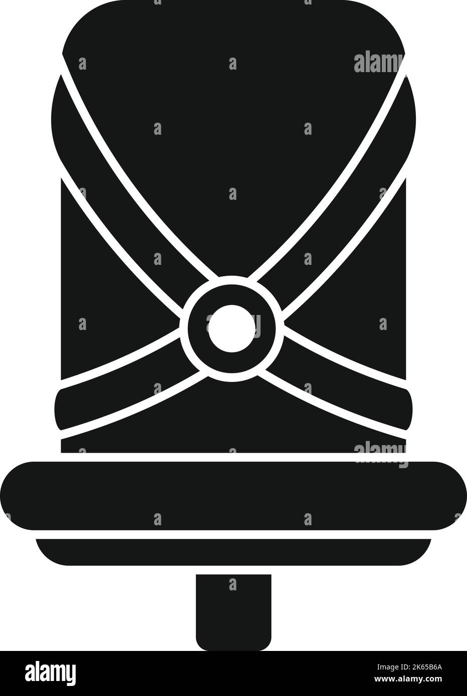 Baby bike seat icon simple vector. Family kid. Trailer cycle Stock