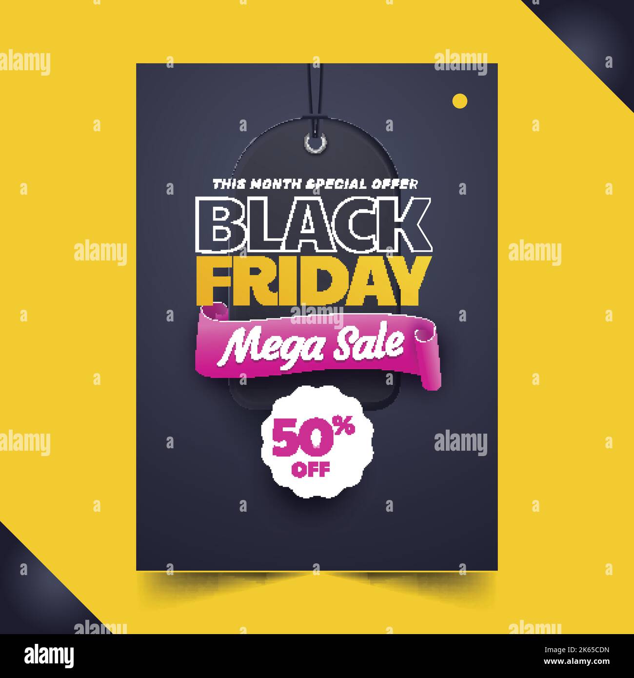 gradient black friday vertical poster template vector design illustration Stock Vector