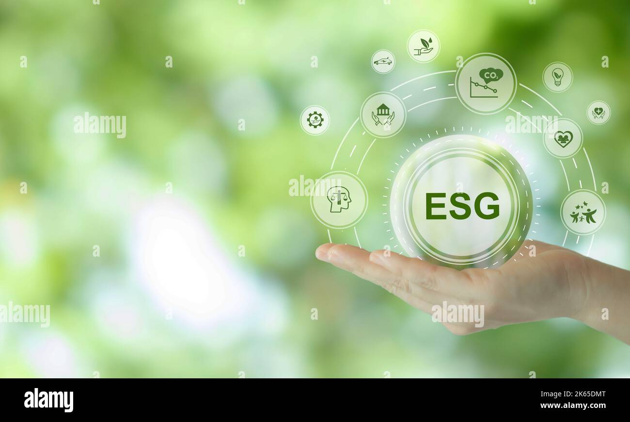 ESG And Sustainable Development Concept. Aim To Have A Positive Impact ...