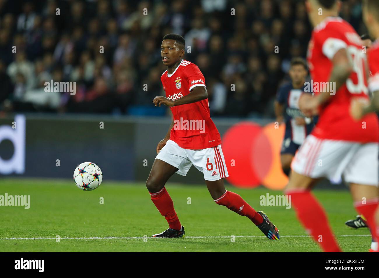 Paris, France. 11th Oct, 2022. Florentino (Benfica) Football/Soccer : UEFA  Champions League group stage Matchday 4 Group H match between Paris  Saint-Germain 1-1 SL benfica at the Parc des Princes in Paris,