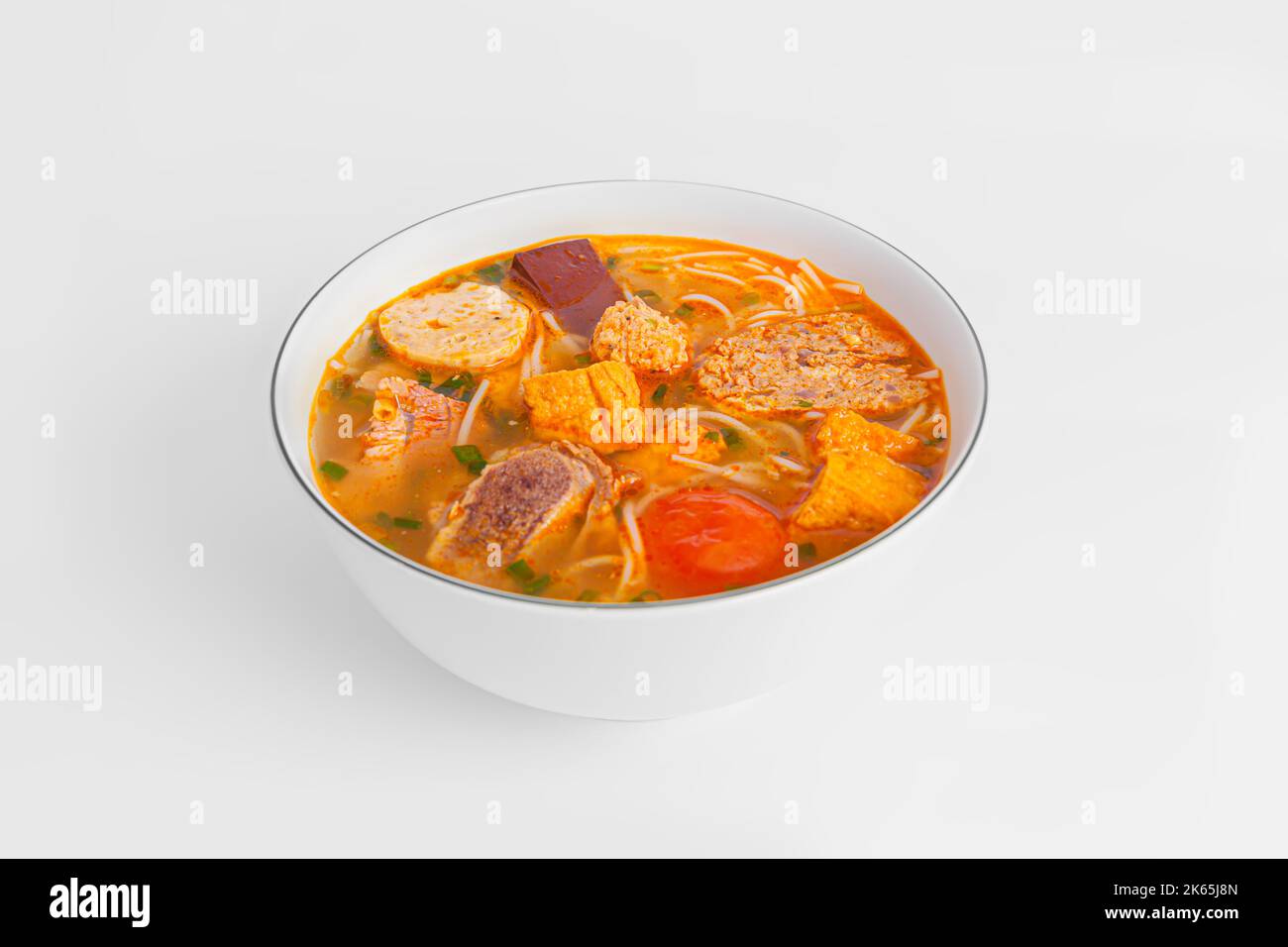 Bun Rieu Cua, Crab paste vermicelli soup with minced shrimp, tofu