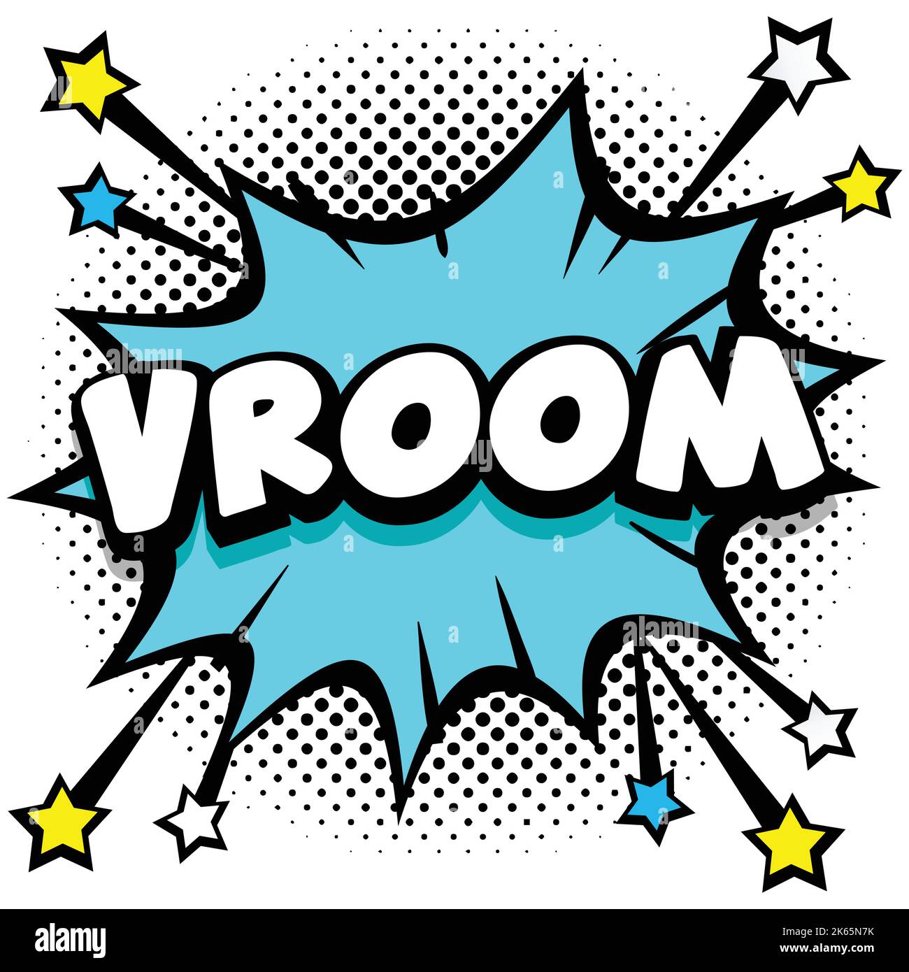 vroom Pop art comic speech bubbles book sound effects Vector Illustration  Stock Vector Image & Art - Alamy