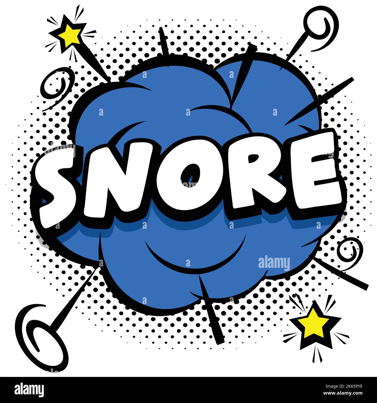 Snore Reference Snore illustration hi-res stock photography and images - Alamy