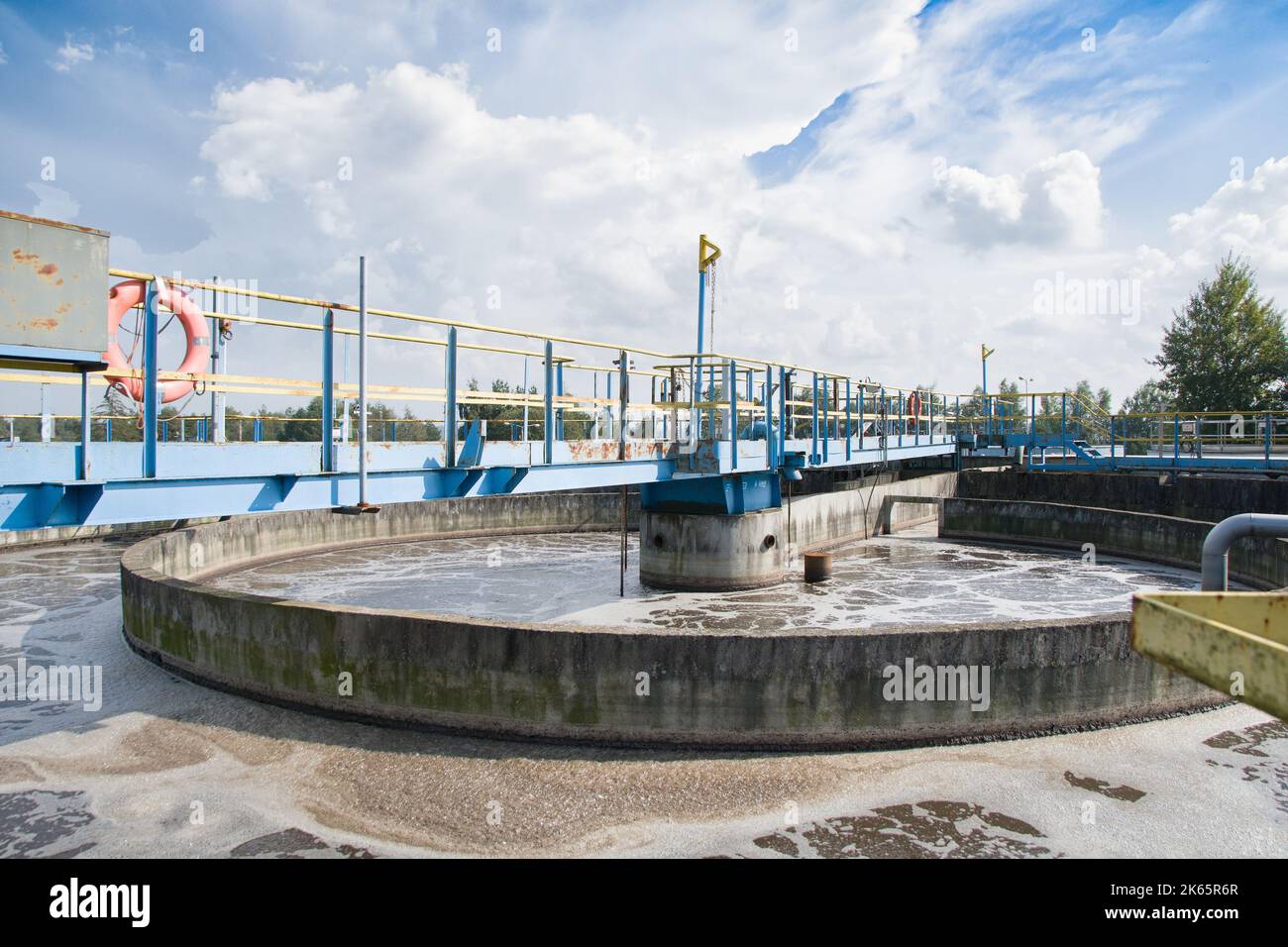 The Solid Contact Clarifier Tank type Sludge Recirculation process in Water Treatment plant