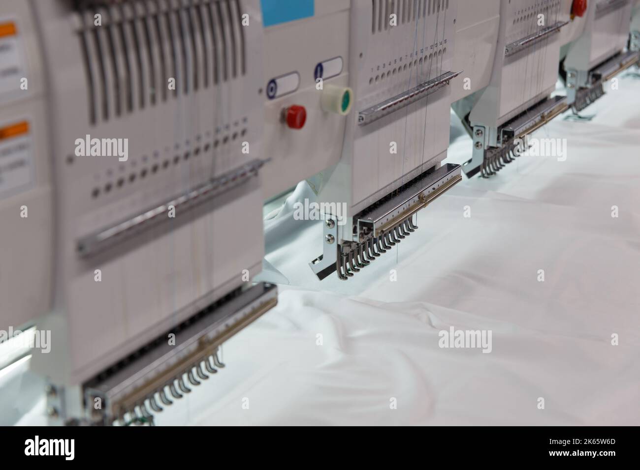 Machine embroidery is an embroidery process whereby a sewing machine or