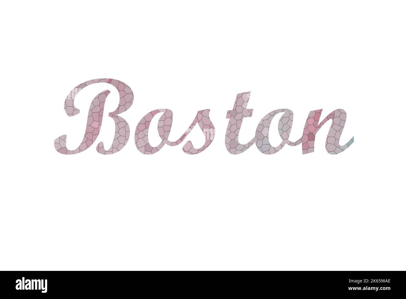 boston. Typography text banner word boston design Stock Photo Alamy