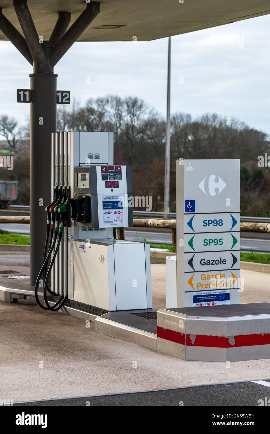 October 12 2022, Paris, , France gas pump service, illustration about