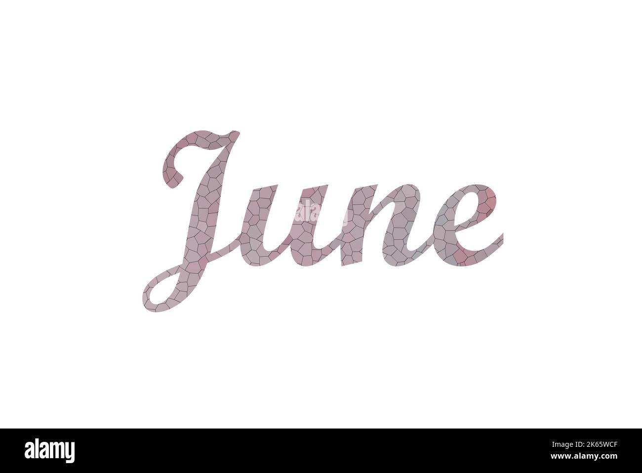 june. Typography text banner word june design Stock Photo - Alamy