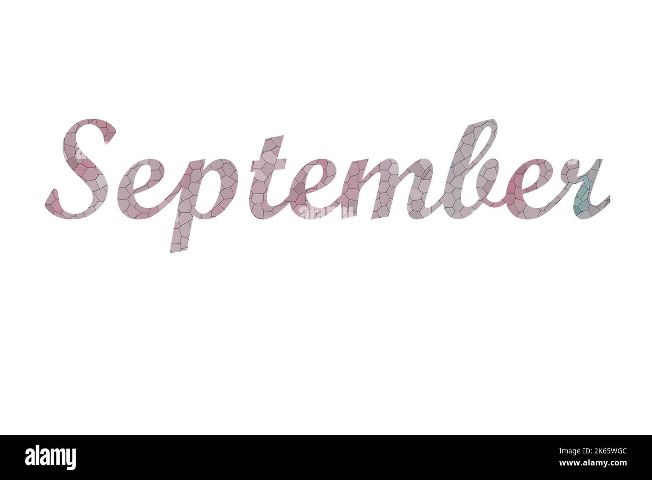 september. Typography text banner word september design Stock Photo - Alamy
