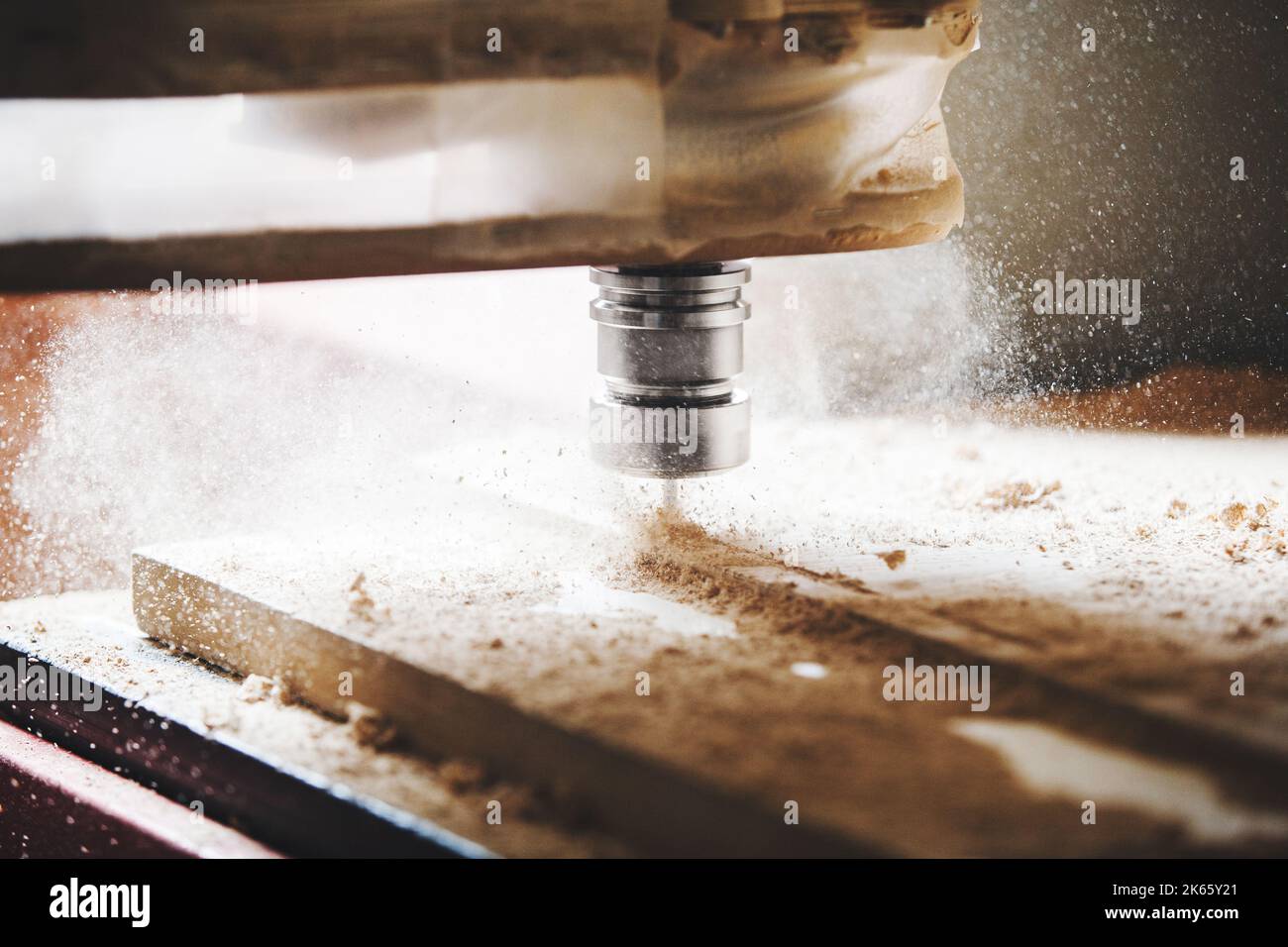 Machine working cnc, woodworking tool. Device with computer numerical