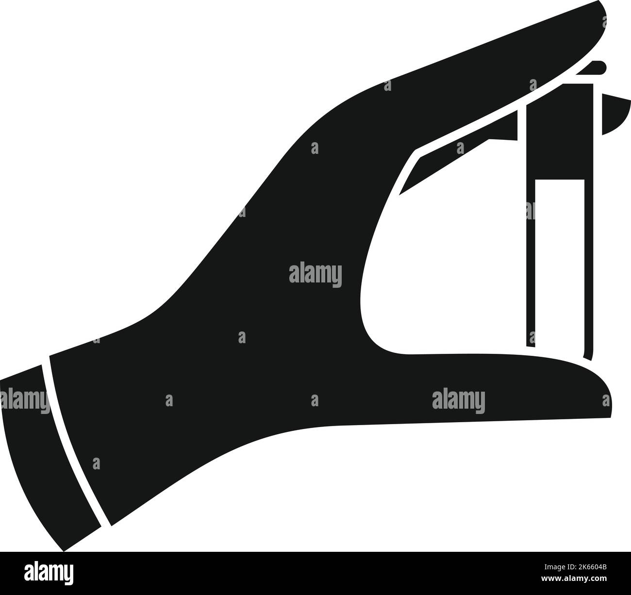 Lab test tube icon simple vector. Quality expert. Control work Stock