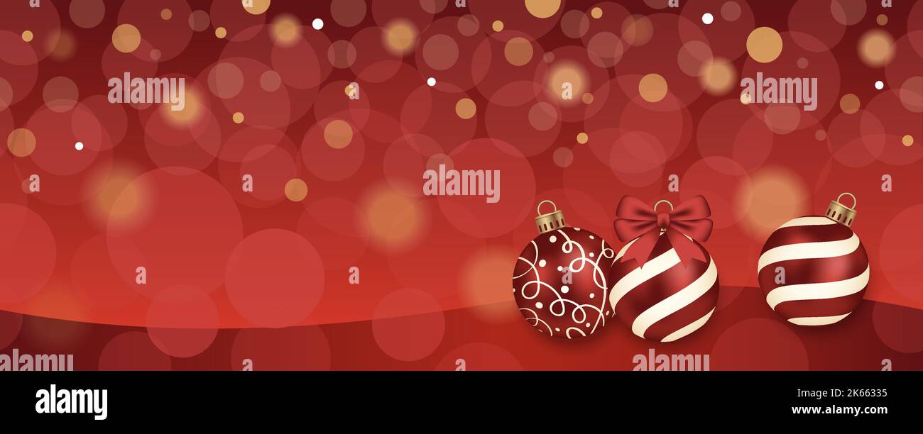 Seamless Abstract Vector Illustration With Christmas Balls And Luminous ...