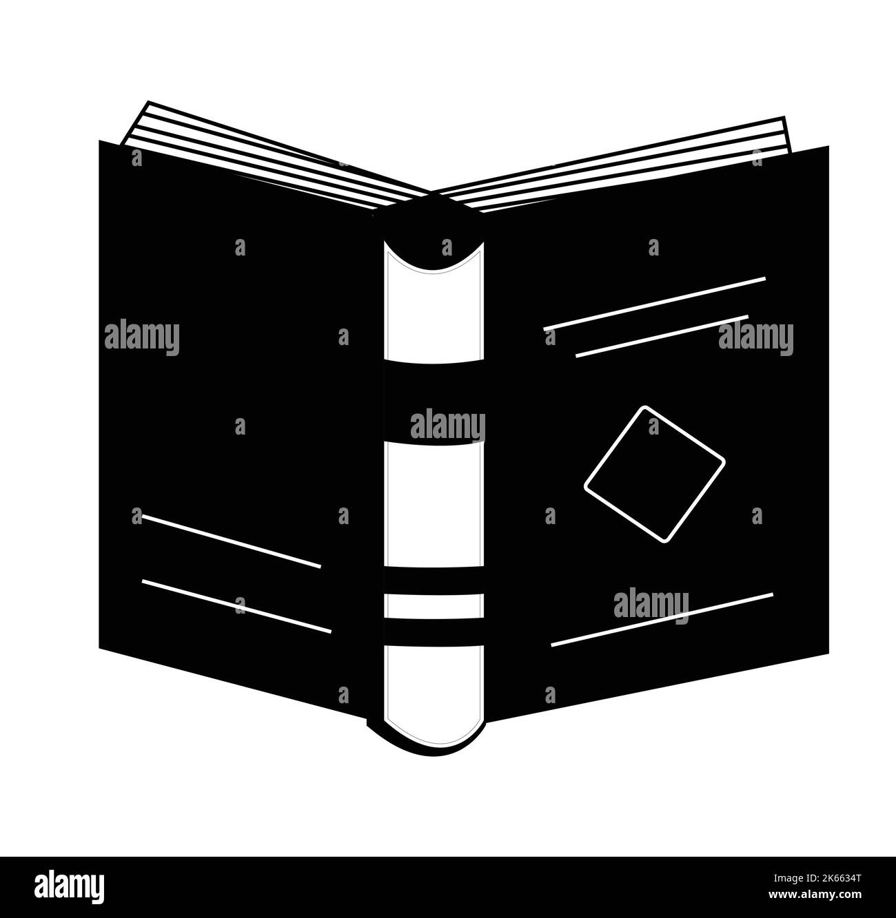 Backside of black and white book design. Best collection of designer vector illustration. vector graphic design icons and symbols for logo design. Stock Vector
